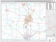 Janesville-Beloit Wall Map Premium Style